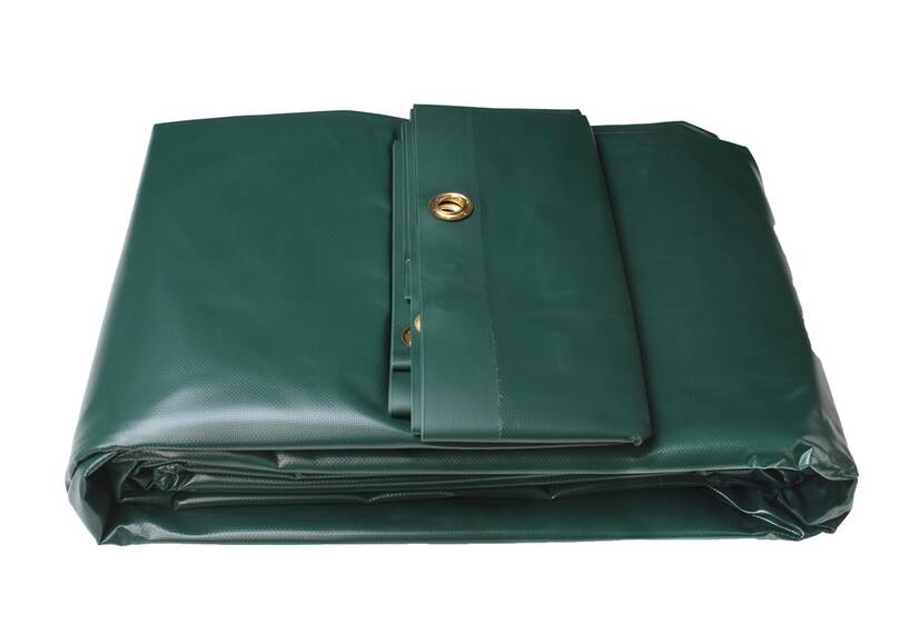 pvc dekzeil groen uit zwaar versterkt pvc 600 gram