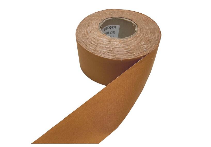 Tent fabric tape 50 mm, havanna