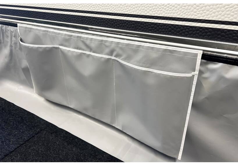 ESVO opbergzak voor tochtstrook met klittenband, heavy duty 40 x 90 cm, grijs
