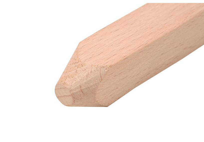 Stormharing Solid, hout, met afgeronde punt