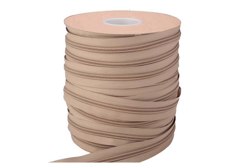 Rits op rol, beige