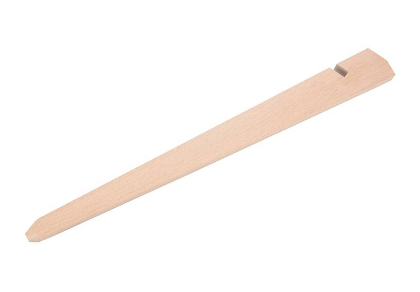 Tentharing, stormharing Solid, hout, 40 cm, extra dik met afgeronde punt