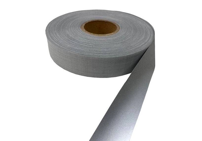 Reflecterend band rol van 50 meter, 25 mm, silver
