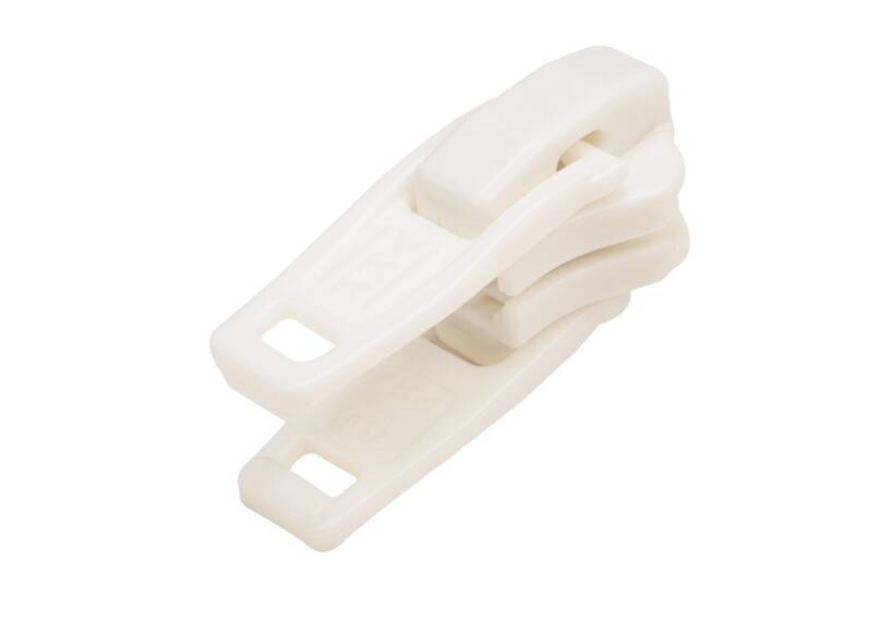 YKK VISLON kunststof schuiver bloktand 10 mm V autolock, wit