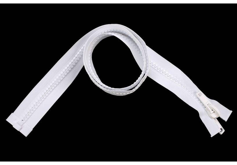 ESVO Profile zip-fastener 10 mm with open end white, 300 cm
