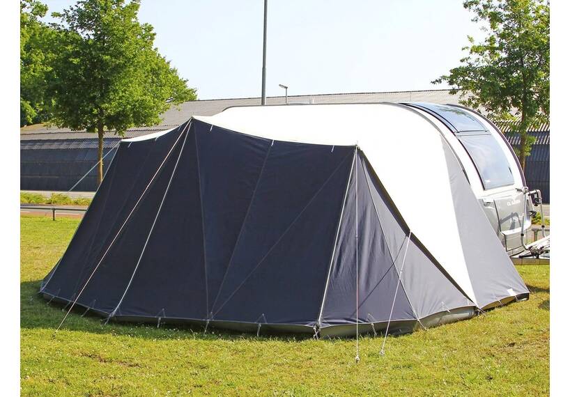 Atomatent luifel voor Adria Caravans caravan met zijschermen en afsluitfront, op aanvraag