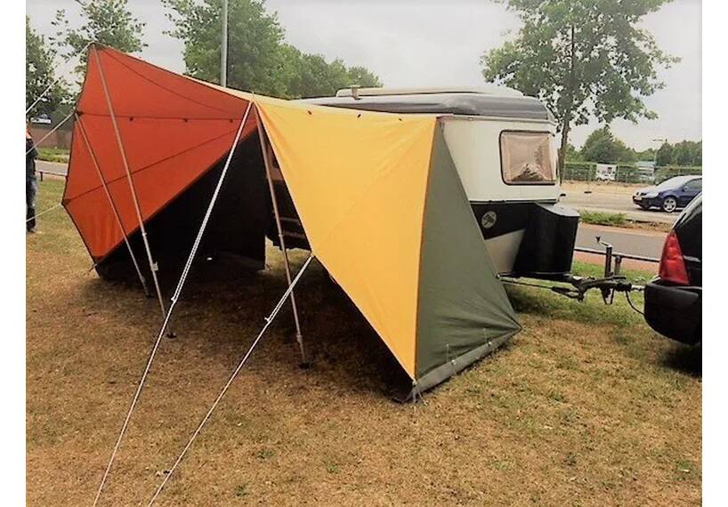 Atomatent luifel voor ERIBA Pan caravan, op aanvraag