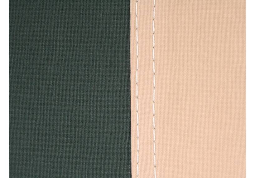 Beige tent met groen front