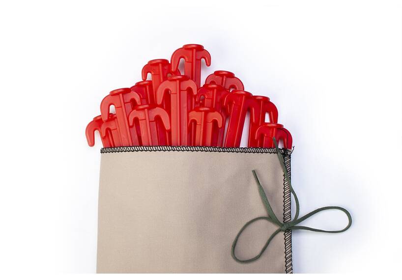 Tentharing Isabella 19 cm kunststof 25-PACK + ESVO Haringzak cadeau