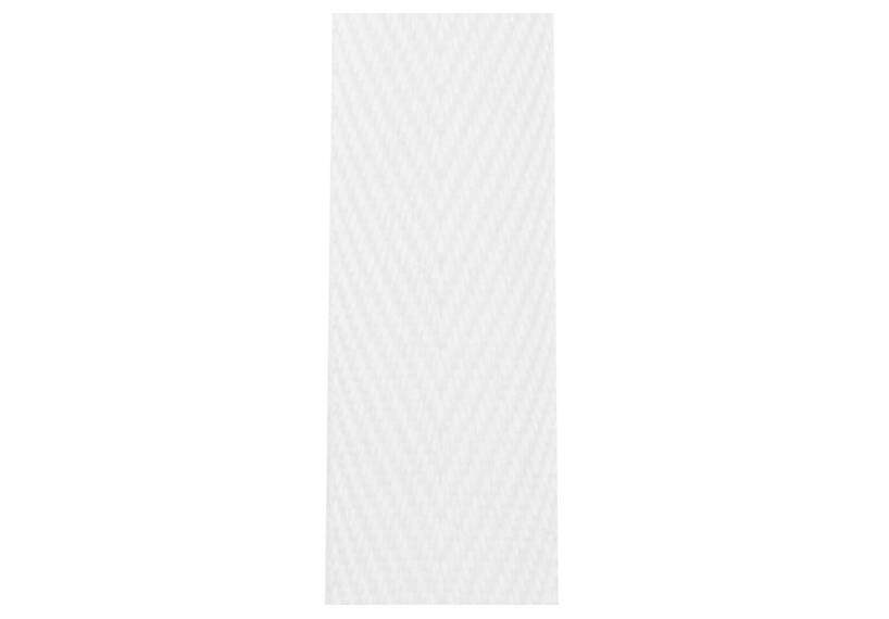 Tent band / keperband 18 mm waterafstotend polyester, wit