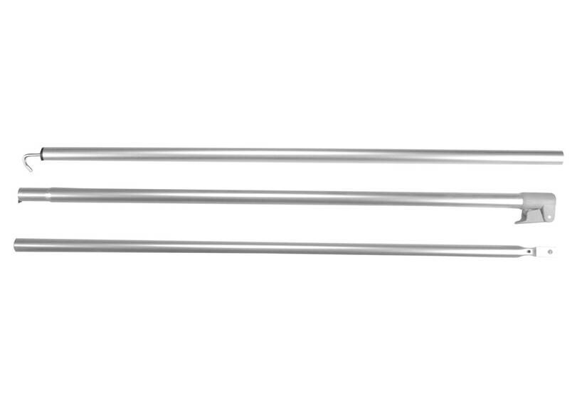 ESVO Teleskopierbare Aluminium Vordachfirststab 25/22 mm 165 - 245 cm, 3 teilig