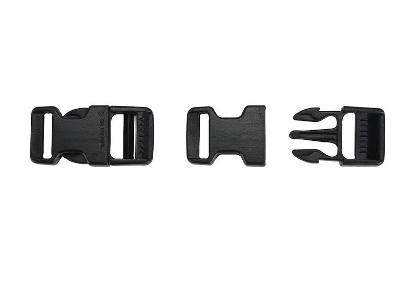 Steckschnalle 15 mm schwarz
