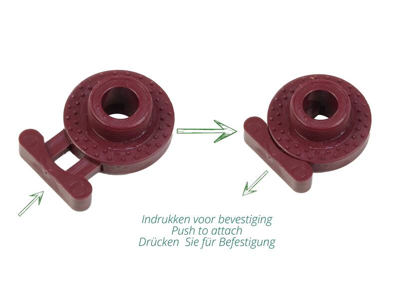 Minax button burgundy