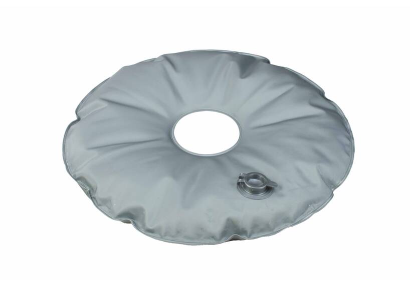 Vulbare waterzak voor parasolvoet, pvc, 10 liter, 54 cm