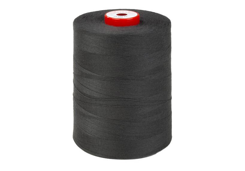 AMANN Sewing thread 50 water repellent 5000 meters charcoal, 5-PACK