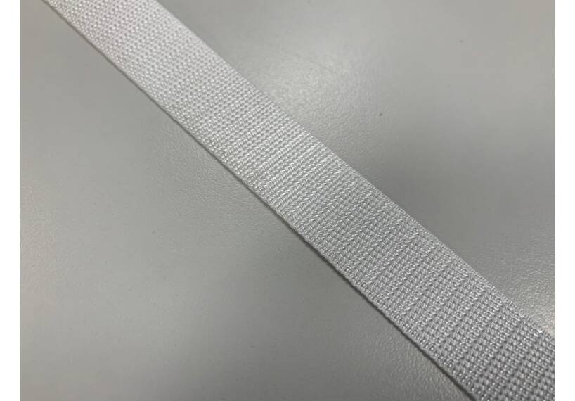 Gespenband polyester 20 mm, wit