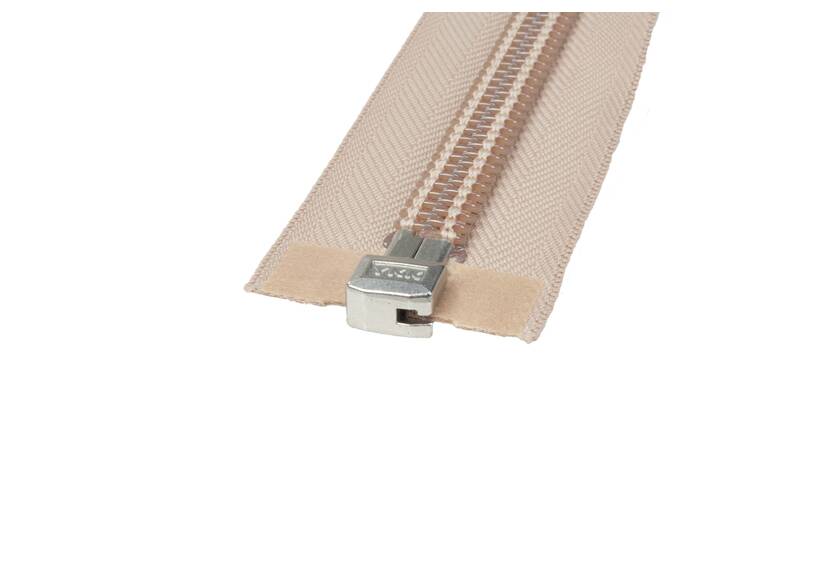YKK zip-fastener 10 mm with open end beige, 250 cm / 98.4 inch
