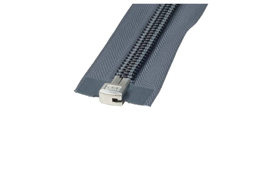 YKK spiraal rits 10 mm deelbaar grijs, 300 cm