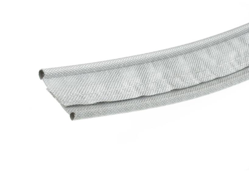 Caravanpees 7/5 mm met dubbel profiel, grijs