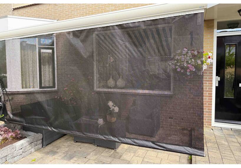 ESVO volant voor zonnescherm DeLuxe, hoogte 140 cm, inclusief alu verschuifbare zoomstok