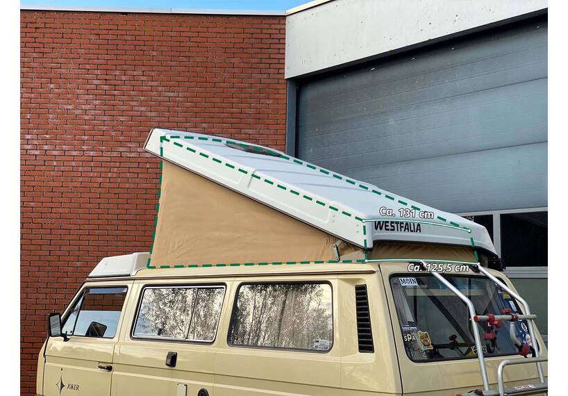 ESVO Hefdak voor Volkswagen T3 Westfalia, bouwjaar 1985 - 1992, 1 venster - amber