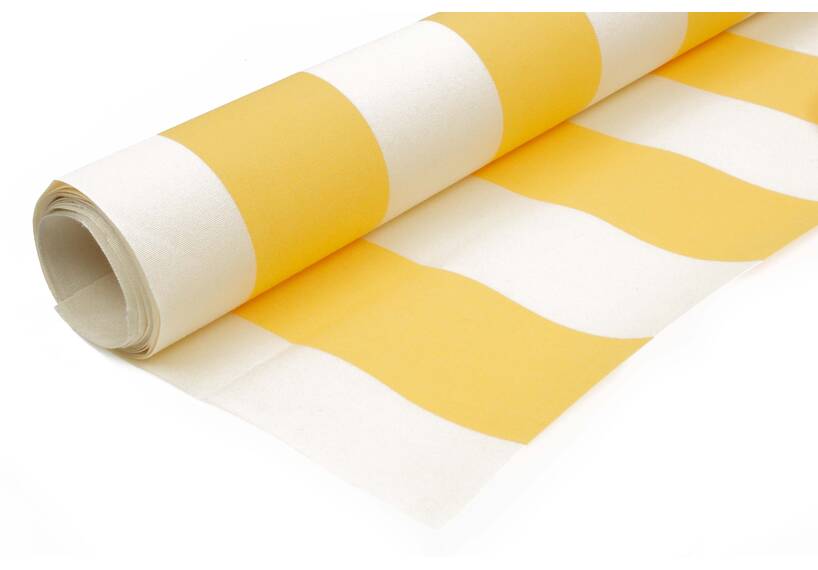 120 x 120 cm sun awning acryl yellow/white design