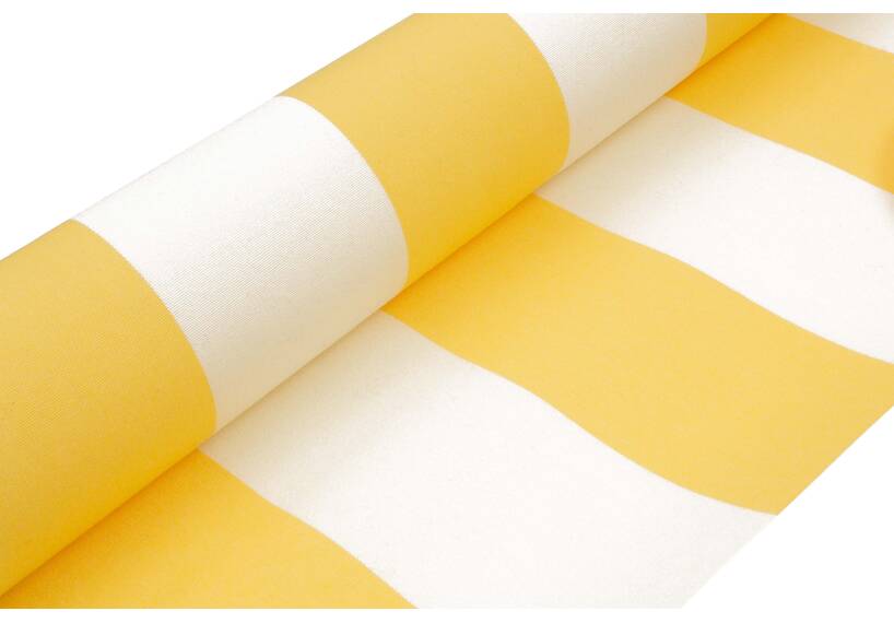 120 x 120 cm sun awning acryl yellow/white design