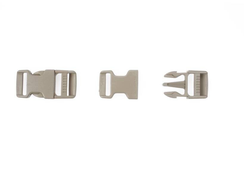 Klikgesp 15 mm beige