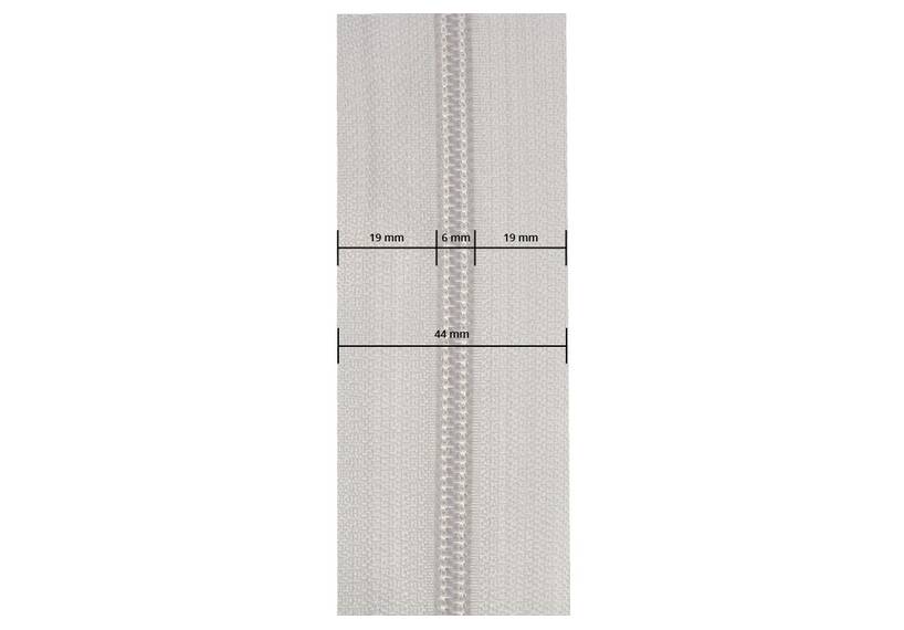 YKK rits 6 mm niet deelbaar wit