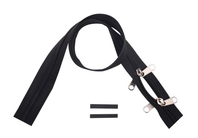 YKK rits 6 mm 2-weg niet deelbaar zwart