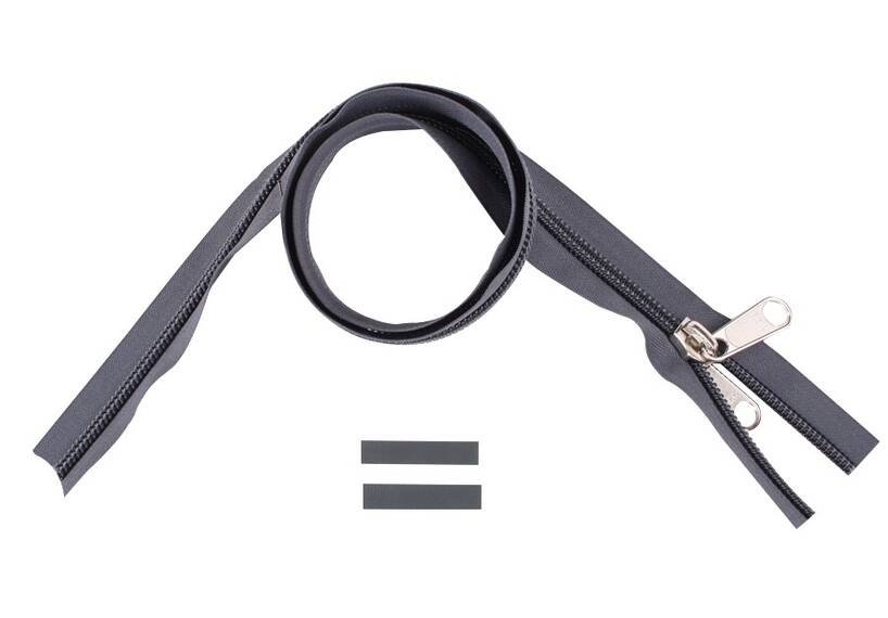 YKK rits 10 mm niet deelbaar grijs