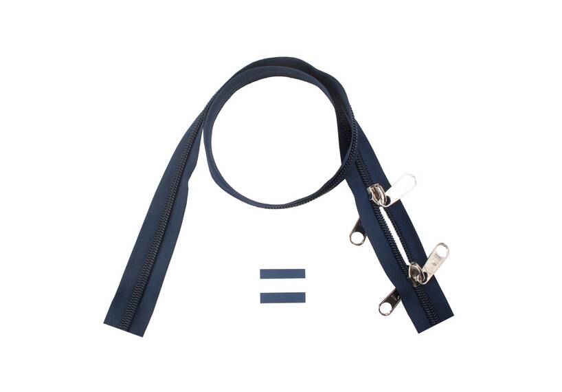 ESVO rits 10 mm 2-weg O-vorm niet deelbaar donkerblauw