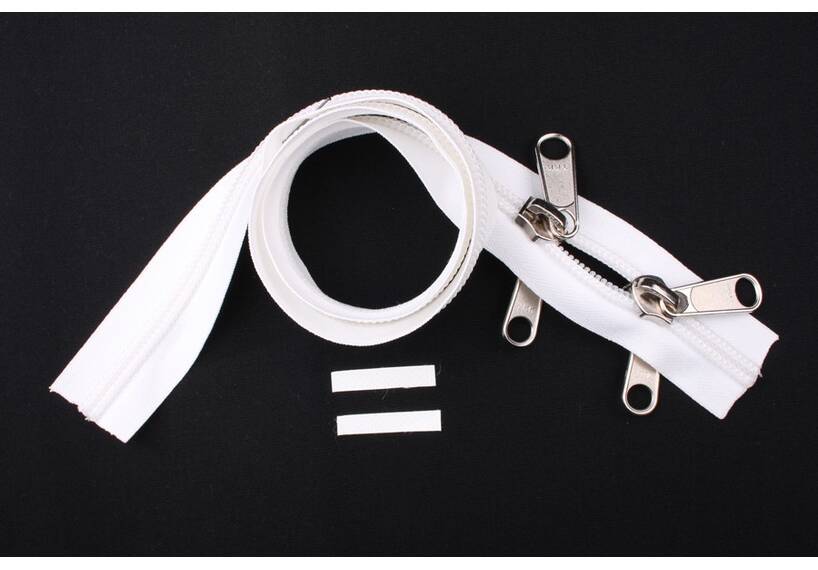 ESVO rits 10 mm 2-weg O-vorm niet deelbaar wit