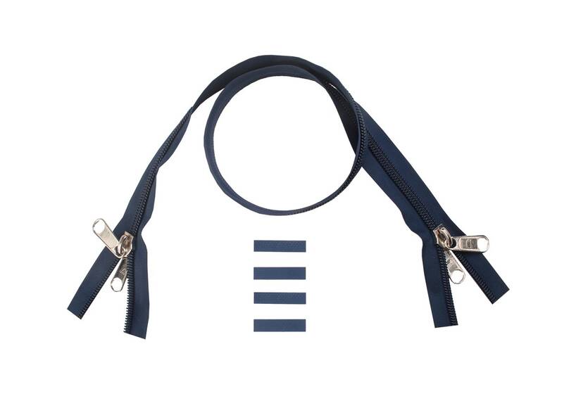 ESVO rits 10 mm 2-weg X-vorm niet deelbaar blauw