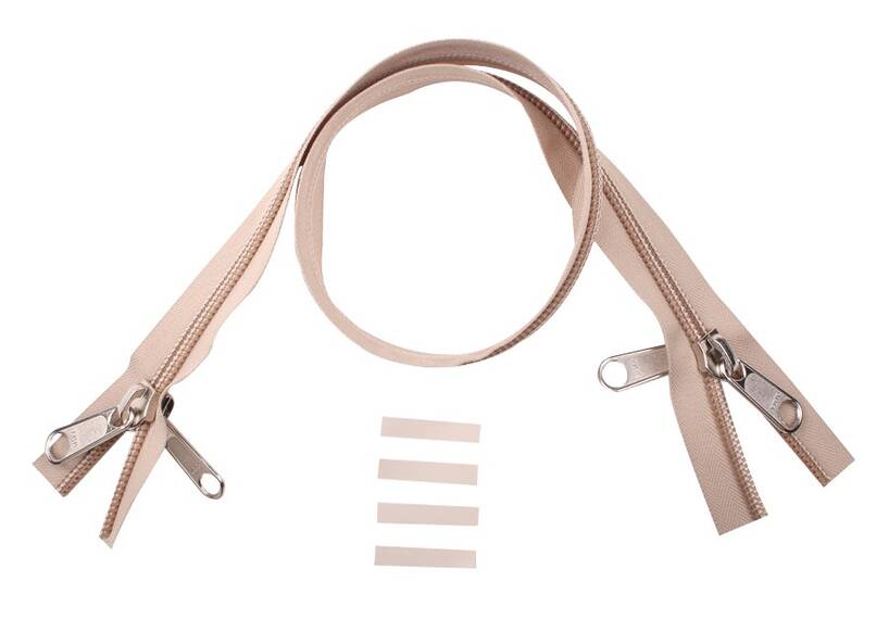 YKK rits 10 mm 2-weg niet deelbaar beige