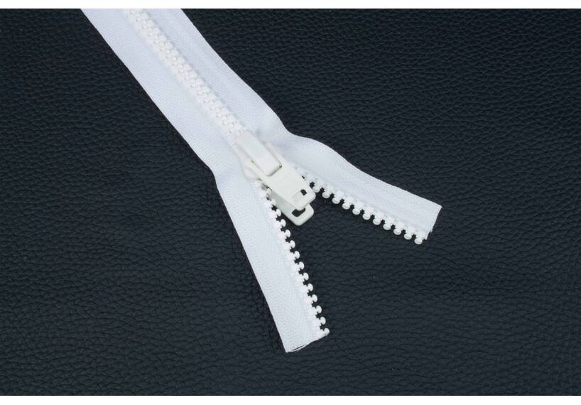 YKK VISLON profile zip-fastener 10 mm 10V closed end white with plastic auto lock zipper
