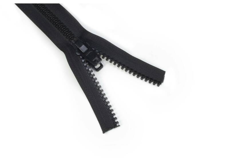 YKK VISLON profile zip-fastener 10 mm 10V closed end black with plastic auto lock zipper