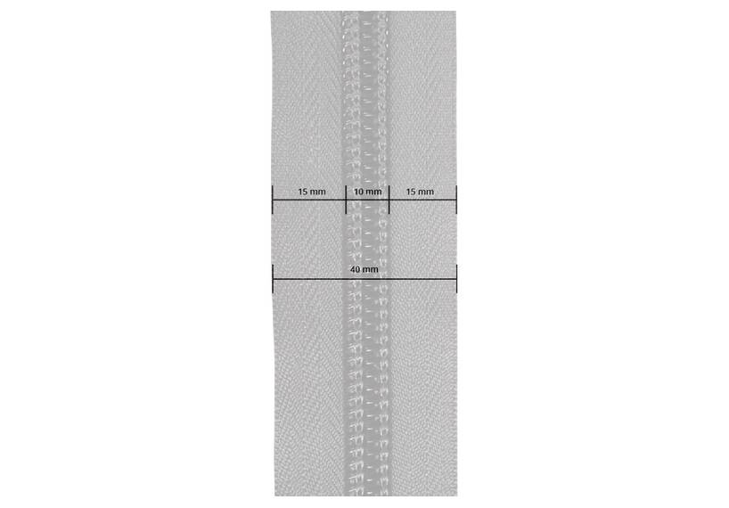 ESVO rits 10 mm 2-weg O-vorm niet deelbaar, beige