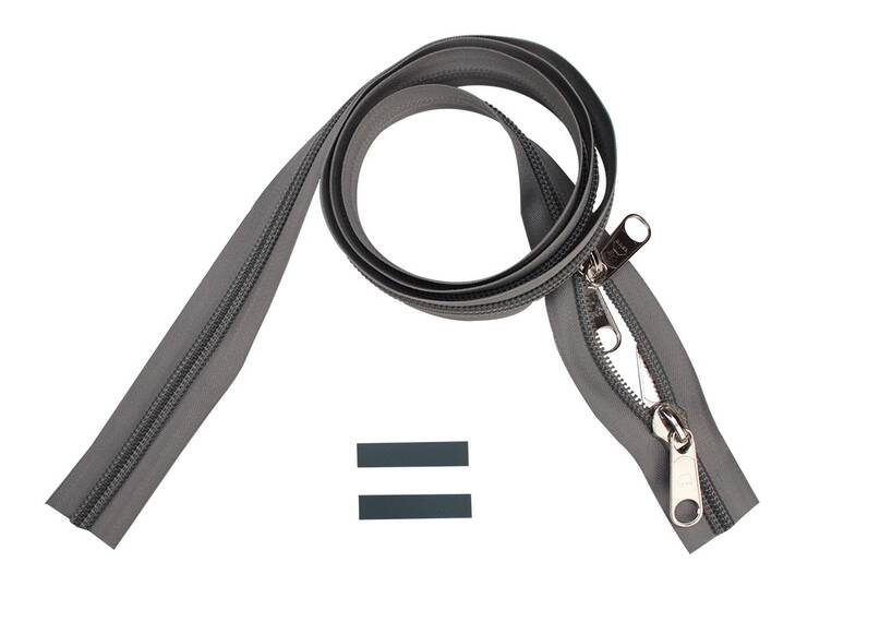 ESVO Reißverschlüsse 10 mm nicht teilbar O-form, hellgrau