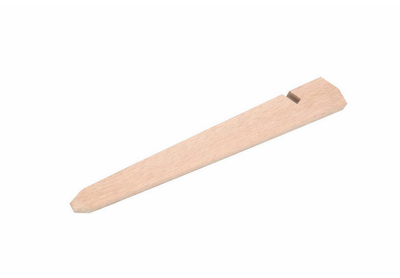 Tentharing, stormharing Solid, hout, 30 cm, extra dik met afgeronde punt