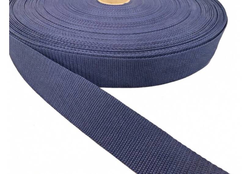 Schnalleband polyester, 40 mm, navy