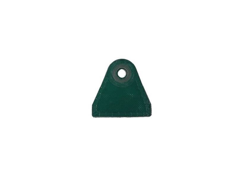 Afspandriehoek PVC, groen