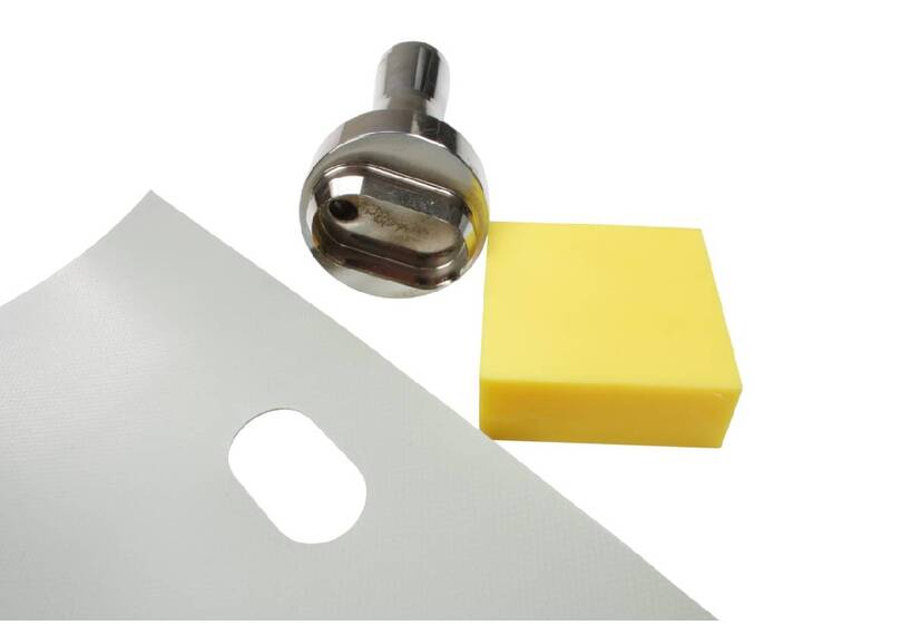 Holpijp professional zeilringen ovaal 42 x 22 mm inclusief stansblok