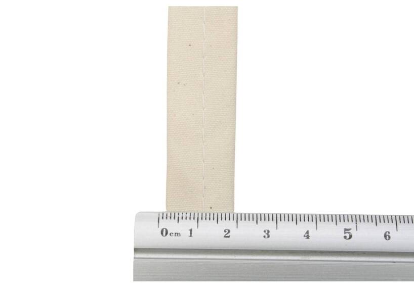 Lusband tentdoek, 200 grams katoen 20 mm, ecru