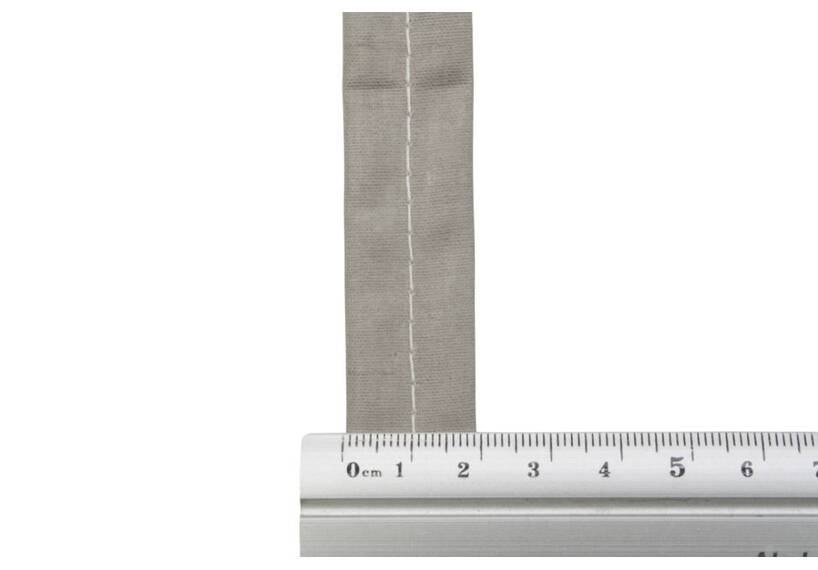 Lusband tentdoek, 200 grams katoen 20 mm, grijs
