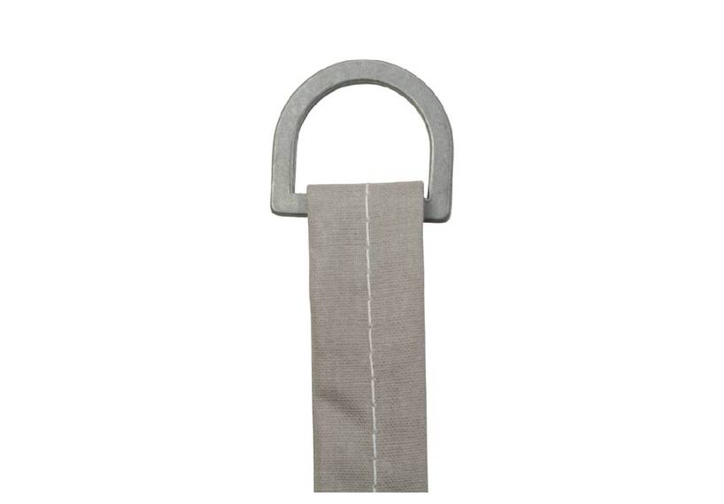 Lusband tentdoek, 200 grams katoen 20 mm, grijs