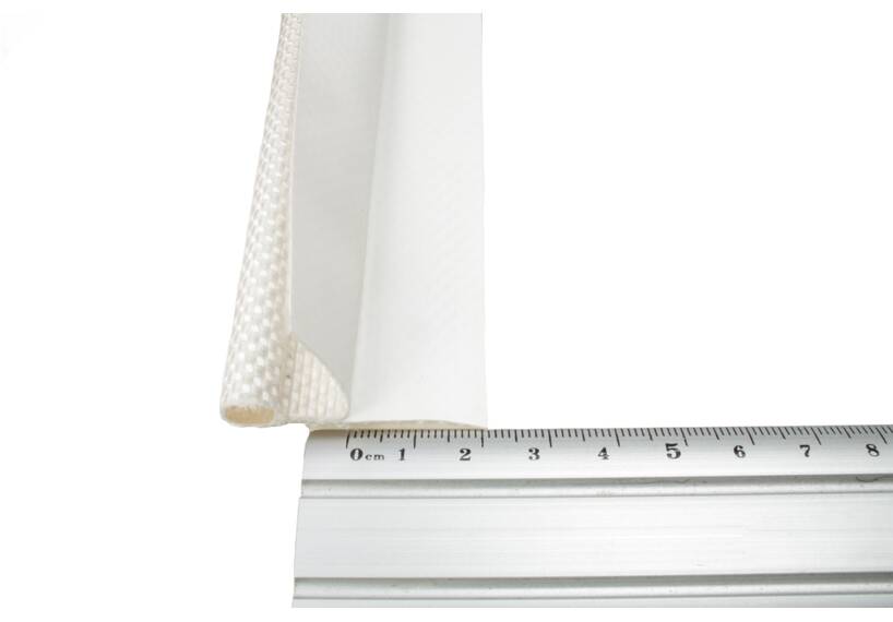 Caravanpees 8,5 mm met dubbele vlag, voortentpees, wit