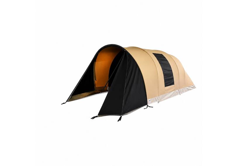 Katoenen tunneltent ESVO Sahara 250, 4 persoons, uit TenCate katoen