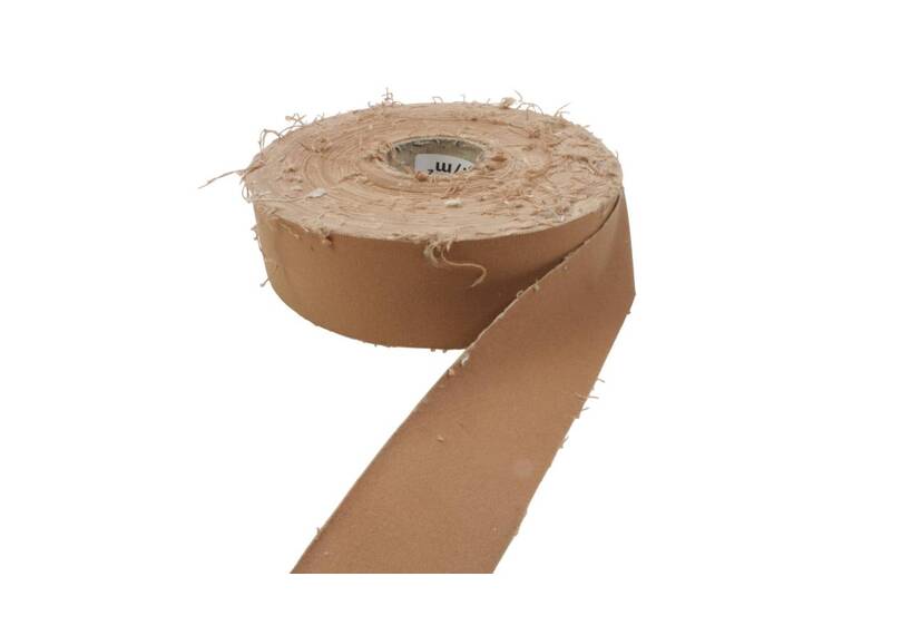 Ruban toile de tente coton 310 gr/m² 50 mm marron cigare