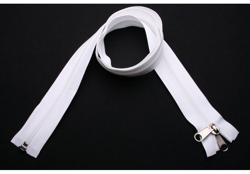 YKK Reißverschlüsse 8 mm teilbar weiss